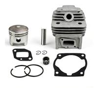 Cilindro de metal para kit de pistón de 44 mm para motores de desbrozadora de 52 CC con distribución optimizada del peso y rendimiento de ajuste térmico (A)
