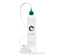 Cilindro de Oxígeno ClearO2 de 110L con Válvula, Máscara y Tubo | Oxígeno Puro para Respiración en un Recipiente de Acero Desechable y Liviano | Fabricado en Gran Bretaña