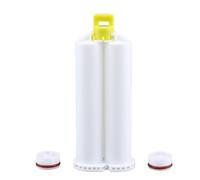 Cilindro de pegamento para dientes de 50 ml para adhesivo epoxi con dispensador de boquilla mezcladora para aplicaciones industriales de dientes Dispensador de adhesivo epoxi abdominal