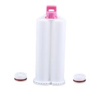 Cilindro de pegamento para dientes de 50 ml para adhesivo epoxi con dispensador de boquilla mezcladora para aplicaciones industriales de dientes Dispensador de adhesivo epoxi abdominal