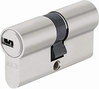 Cilindro de puerta ABUS EC-SNP 45002 para puertas exteriores o puertas de apartamentos, plateado, 35/40 mm