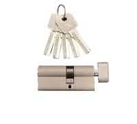 Cilindro de puerta Cilindro de cerradura Cerradura seguridad puerta central Interior Dormitorio Manija estar latón 5 llaves(70MMPKnob 30AND40MM)