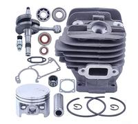 Cilindro de repuesto para kit de pistón para motosierra MS260 026 PRO, construcción de acero de 44,7 mm con juego de juntas completas y válvula de descompresión