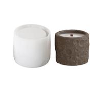 Cilindro De Tamaño Múltiple Conjunto De Molde Silicona Resistente Accesorio Portátil Para Suministros Artesanía Que Fabrican Velas Crafting Stone Texture