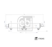 Cilindro de trabajo, dirección asistida FEBI BILSTEIN 176545