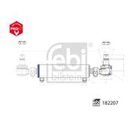 Cilindro de trabajo, dirección asistida FEBI BILSTEIN 182207