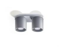 Cilindro Deckenleuchte Gris Aluminio Moderno Lámpara de Techo Cocina Interior