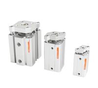 Cilindro delgado de tres ejes y varilla con guía TACQ TACQ25 32 40 50 63 80-5 10 15 30 35 100 1 pieza(40mm Without Magnet)