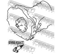 FEBEST Cilindro receptor, embrague para MITSUBISHI: L200 (Ref: 0480-KA4T)