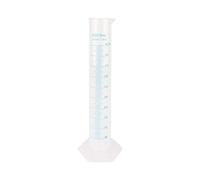 Cilindro graduado, 500 ml probeta de medición de plástico, probeta graduada transparente con base hexagonal, herramienta de medición de laboratorio de líquidos