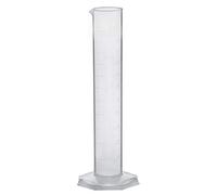 Cilindro graduado de 500 ml, clase A, plástico TPX premium, base octogonal, graduación de 5 ml - Autoclavable - Eisco Labs