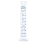 Cilindro graduado de plástico, tubo de ensayo de hidrómetro de 250 ml con escala transparente, cilindro de medición portátil para ciencias en el hogar y la escuela, suministros de laboratorio Tu