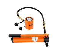 Cilindro hidráulico 20T con bomba CP-180 - Gato ultra fino - Superficie útil portátil - Alta presión - 70 MPa - Para la industria automotriz, reparación de automóviles, mantenimiento del puente