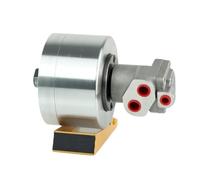 Cilindro hidráulico de mandril, 3 mordazas, cilindro hidráulico rotativo central sólido, Y-1020 Y-1530 Y-1225 Y6515 Y0815(Y0815 5inch chuck)