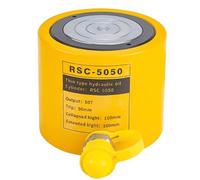 Cilindro Hidráulico De Simple Efecto Con Carrera De 2/4/6 Pulgadas Sin Bomba Manual, Cilindro Hidráulico Sólido De 10 A 200 Toneladas, Cilindros De Elevación Hidráulicos Multifunci(Size:2IN,Color:50T)