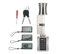 Cilindro inteligente sin llave Cilindro de pantalla táctil Keypad Deadbolt Lock Smart Contraseña Cilindro de bloqueo de la puerta para la puerta de vidrio de madera de seguridad (70 mm/2.75in)