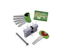 Cilindro K2 llave medida 30 x 50 = 80 OCS 5 llaves Art K22C3050