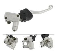 Cilindro maestro de freno delantero para Honda Crf250r Crf450r Crf250x Crf450x Xr250r Xr400r con palanca y perno banjo acabado natural de aluminio 2002-2019