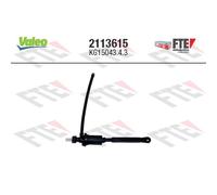 Cilindro maestro, embrague VALEO 2113615