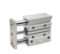 Cilindro Neumático, 16-20Z Guía compacta Cilindro delgado Three Exis Air Cilindro neumático neumático con barra de guía 12-150mm 10-150mm MGPL12 16(100mm stroke,MGPL12)