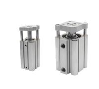 Cilindro neumático compacto CQMB CDQMB, diámetro interior de 40, 50 y 63 mm, carrera de 5 a 100 mm, doble efecto, con varilla guía e imán incorporado, CQMB40 CDQMB50, 1 unidad.