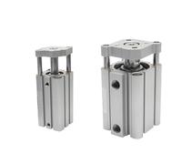 Cilindro neumático compacto de aire con varilla guía de doble efecto, modelo CQMB CDQMB CQMB12 CDQMB12 CQMB16, 16 tiempos, 5-50 mm, con imán incorporado.