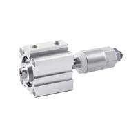 Cilindro neumático compacto de aire fino con carrera ajustable de aleación de aluminio, herramientas de pistón de doble efecto SDAJ80/100 mm de diámetro, 1 unidad(Stroke 30-30,SDAJ80-S Magnet)