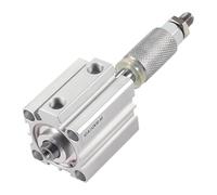 Cilindro neumático compacto de aire fino con pistón doble efecto y carrera ajustable aleación aluminio SDAJ20/25 mm, 1 unidad(With Magnet 30-20,Bore 20mm)