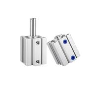 Cilindro neumático compacto de doble efecto, diámetro interior de 12/16/20/25/32/40/50/63/80/100 mm, carrera de 5-100 mm.(Stroke 25mm,Bore 16mm)