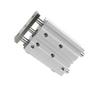 Cilindro Neumático Compacto De Guía Con Diámetro Interior De 12 Mm A 25 Mm Y Carrera De 10-200 Mm, Cilindro Neumático De Doble Efecto. para la automatización industrial(Stroke 75mm,Bore 16mm)