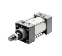 Cilindro neumático de 32 mm de diámetro, carrera de 25 mm a 1000 mm, SC32/40/50/63/80/100/125, cilindro neumático estándar de doble efecto con anillo de sellado doble.(Stroke 125mm Magnet,Bore 32mm)