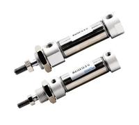 Cilindro neumático de aire de extremo plano MA 16 20, carrera 50-200 mm, doble acción, mini, 1 unidad(Stroke 60mm,Bore 16mm)