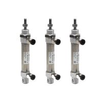 Cilindro neumático de aire inoxidable MA20, diámetro interior de 20 mm, carrera de 10-300 mm, mini cilindro redondo de doble acción, MA20x100S-CA-U-CM, 1 unidad(MA20X45S,-U Flat-end type)