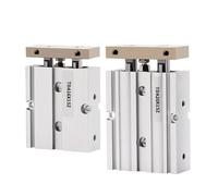 Cilindro neumático de aleación aluminio TDA10/16/20/25/32mm diámetro 10/20/30/40/50/60/70/75/80/100/125/150mm carrera(Stroke 100mm,Bore 32mm)