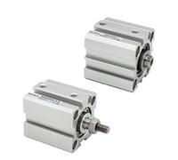 Cilindro neumático de doble efecto compacto SDA25, rosca macho SDA25X20 SDA25X20-BS(SDA25X60,Nill)