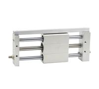 Cilindro neumático de doble efecto RMT25x100/200/300/500/600/800/1000S, cilindro magnético sin vástago para la automatización(RMT25x1100)