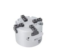 Cilindro neumático de pinza de aire de tres dedos de estilo paralelo MHS2/MHS3/MHS4/MHSL3 Series 20D 25D 32D 40D 16D 50D 63D -80D 125D(MHSH3 Through hole,25D)