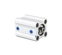 Cilindro neumático tipo CQ2B de 12mm de diámetro, 1 Uds., cilindro compacto con opciones de carrera de 5-50mm (sin imán)(12mmx40mm)