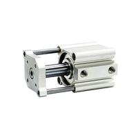 Cilindro neumático tipo CQMB, diámetro interior de 16 mm, cilindro neumático compacto de doble efecto con guía de vástago, carrera de 5, 10, 15, 20, 25, 30, 35, 40, 45 y 50 mm.