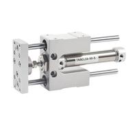 Cilindro neumático TMICM12/16/20/25X25X50X75S, soporte guía de tres varillas de tres ejes TMICL con cilindro amortiguador de aire, 1 Uds.(TMIM16 (Bore 16mm),Stroke 75mm)