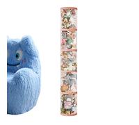 Cilindro Organizador De Figuras De Felpa - Transparente Multisecciones, Tubo De Almacenamiento Vertical Apilable, Unidad De Presentación De Artículos Flexibles, Columna De Movilidad | con