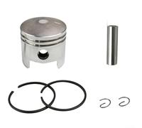 Cilindro para conjunto de pistón para motores de desbrozadora 52CC 44-5 que comprende cilindro de 44 mm para anillos de pistón y componentes metálicos de ajuste preciso (B)
