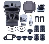 Cilindro pistón de 38 mm Cápsula de búfer AV Kit de colector de admisión para Stihl MS180 018 MS 180 Sierras de Gas para Sierras de Gasolina Motor para reemplazar Piezas