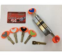 Cilindro práctica de altísima seguridad evok64 DCS MM. 30-40 resistente al bumping, EL Cilindro Funciona también con Las llaves incluidas en Los DOS lados.