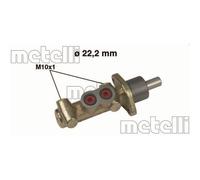 Cilindro Principal De Freno Metelli 05-0456 para Fiat