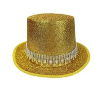 Cilindro - Unisex Brillante Sombrero de Disfraz de Mago para Adultos Cosplay Mascarada Escenario Espectáculo de Magia Cabaret Evento de Disfraces Celebración Teatral