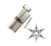 Cilindros de bloqueo de seguridad para puertas 55, 60, 65, 70, 75, 80 mm para cerradura de puerta de 35-50 mm de grosor para cilindros de bloqueo de núcleo del hogar (75 mm37.5add37.5)