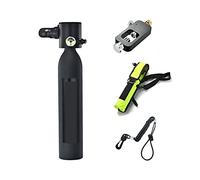 Cilindros De Gas Portátiles De Repuesto For Emergencias Bajo El Agua Equipados Con Un Conjunto Completo De Respiradores De Buceo(Black Package B)