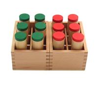 Cilindros de sonido genéricos para juegos educativos de aprendizaje temprano - cajas de sonido de madera para juguetes auditivos - para cumpleaños, Navidad, infancia, educación motriz, necesidades