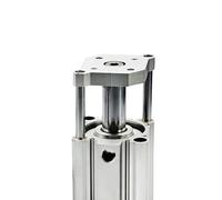 Cilindros neumáticos de aire, Cilindro de aire Cqmb/cdqmb Bore 50mm Guía de varilla compacta de doble actuación de 50 mm Cilindro de RAM neumático Trazo de cilindro 5/10 / 15/20/25 / 30mm(CQMB50-3